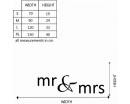 Mr & Mrs Quotes Wall  Art Stickers